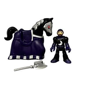 Fisher Price Imaginext Eagle Talon Purple Castle Wolf Knight Figure & Horse